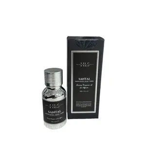 Hotel Luxury Scents Essential Oils for Diffusers SANTAL – 15ML Luxury Diffuser Oils Scents for Home – SANTAL Sandalwood, Musk and Amber Essential Oil Blend – Aromatherapy Diffuser Oils for Humidifier Reed Spa