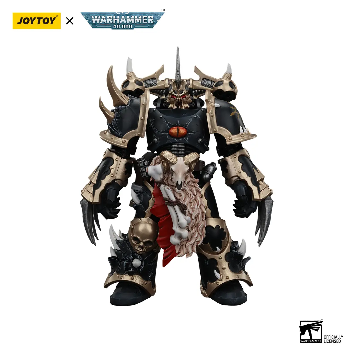 Joytoy 1/18 Scale Plastic Articulated Collectible Figure - Chaos Space Marines Black Legion Chosen, Lightning Claws, Toughness Design, Model JT00973