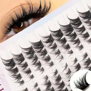 80 Cluster DIY Soft Lightweight Voluminous Eyelash Clusters, Natural Look, Beginner Friendly, Reusable, Perfect for Daily Wear, Dates, Parties