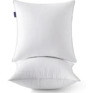 20 x 20 Pillow Inserts (Set of 2) -Throw Pillows for Couch Sofa with  Cotton Covers