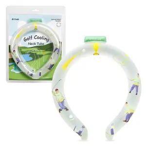 Arttodo Neck Cooling Tube, Reusable Neck Ice Ring for Hot Weather, Portable Neck Cooling Ring Freezes Below 64°F, Cooling Neck Wrap for Golf Course, Walking, Outdoor Activities