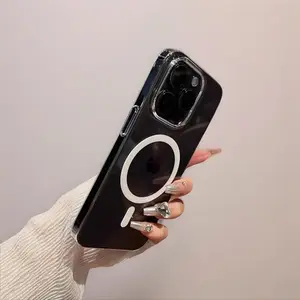 Ultra-thin Transparent Magnetic Case for iPhone 17/16/15/14/13/12 Pro Max New 17 Pro Minimalist Design Luxury Protective Shockproof Cover