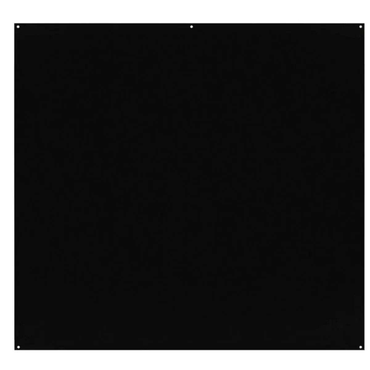 Westcott 8x8' X-Drop Pro Wrinkle-Resistant Backdrop - Rich Black, Adjustable Metal Mount, Folding Camera Photography Accessories
