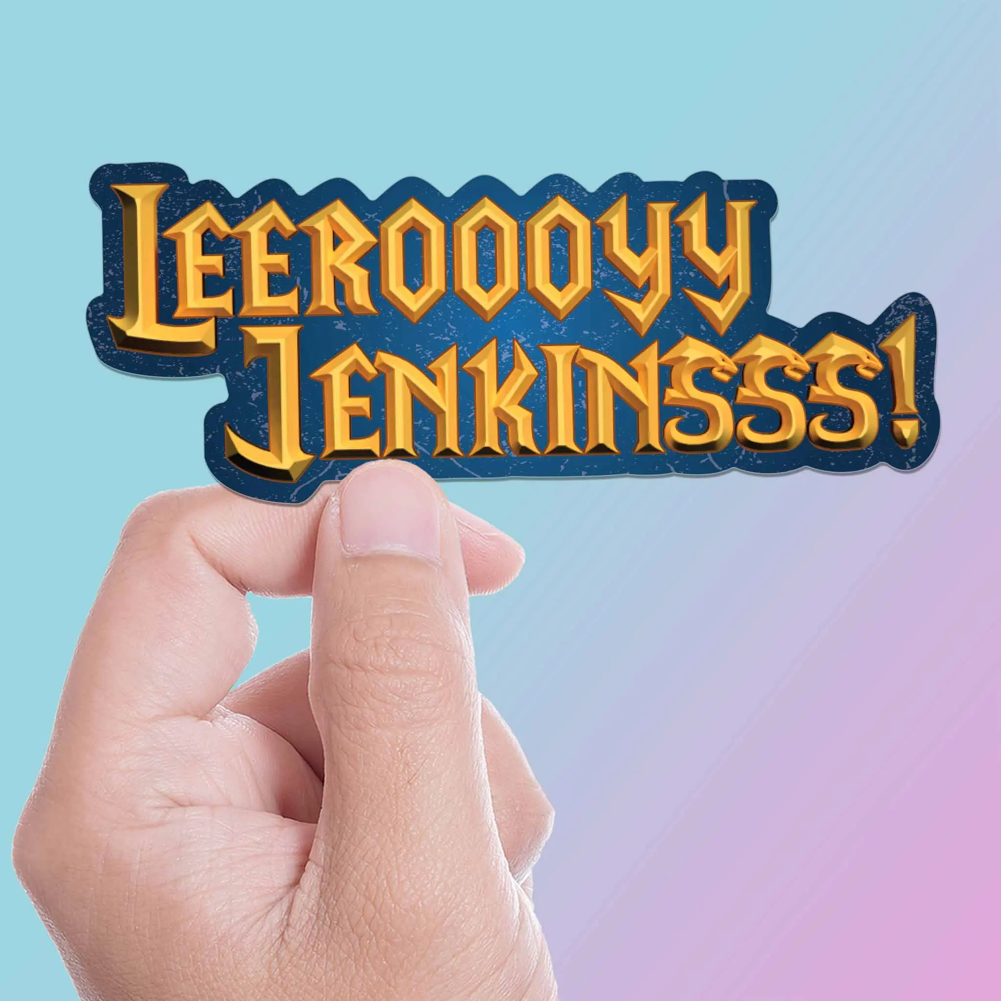 Leeroy Jenkins Funny Gaming Sticker
