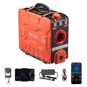 【FathersDayGift】 VEVOR Diesel Heater, 8KW, DC 12V, All in One Portable Diesel Air Heater with Bluetooth APP Control, Remote Control and LCD Screen, 1.2 Gal Fuel Tank for Vehicles, Vans, RVs, Campers, and Garages