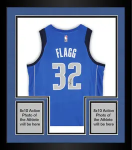 Framed Cooper Flagg Dallas Mavericks Autographed Nike Blue Icon Swingman Jersey - Fanatics Authentic Certified