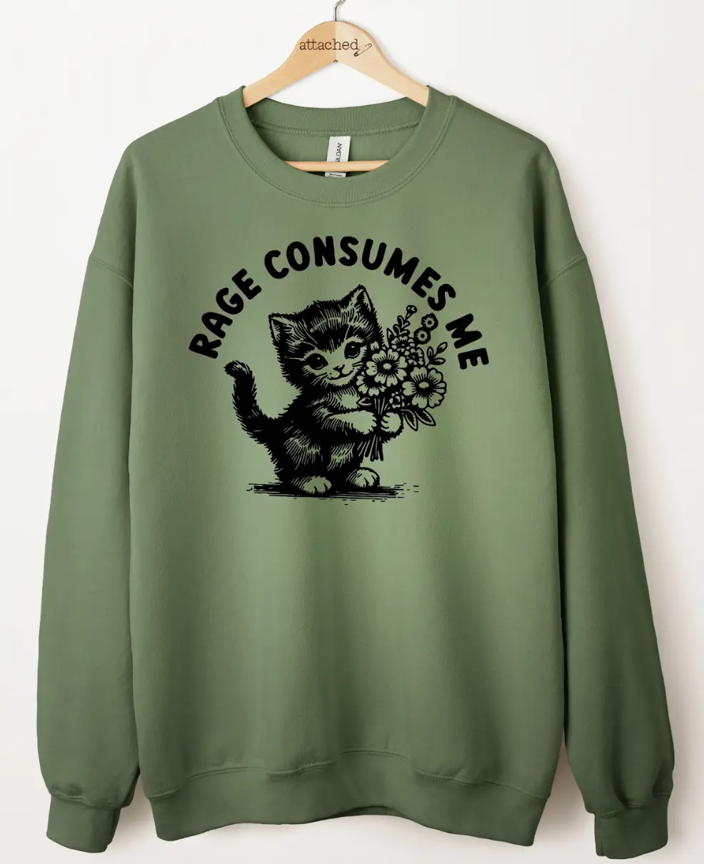 Rage Cat Graphic Top