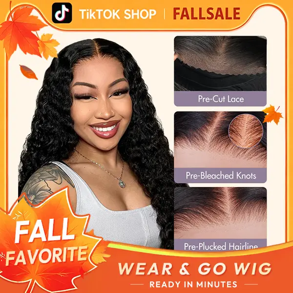 WIGFEVER Thick Smooth Virgin Hair Water Wave Glueless Frontal HD Lace Wig, 7x4 Lace, 180% Density, Wear-and-Go Glueless Human Wigs for Black Girls, Natural Hairstyle Option, Wigs Human Hair