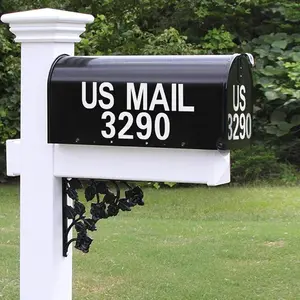 148 count 2" Reflective Mailbox Numbers Stickers for Outside,White Numbers and Letters Stickers Address Numbers for Mailbox,Self Adhesive Vinyl  Mailbox House  for Door