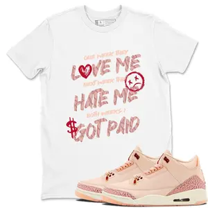 Unisex T-shirt - I Got Paid Best T-shirts To Wear With Jordans 3s Valentine's Day. 100% Cotton. Casual Wear. Streetwear Style. Rap/hip-hop artist. T-shirt To Match Sneaker.
