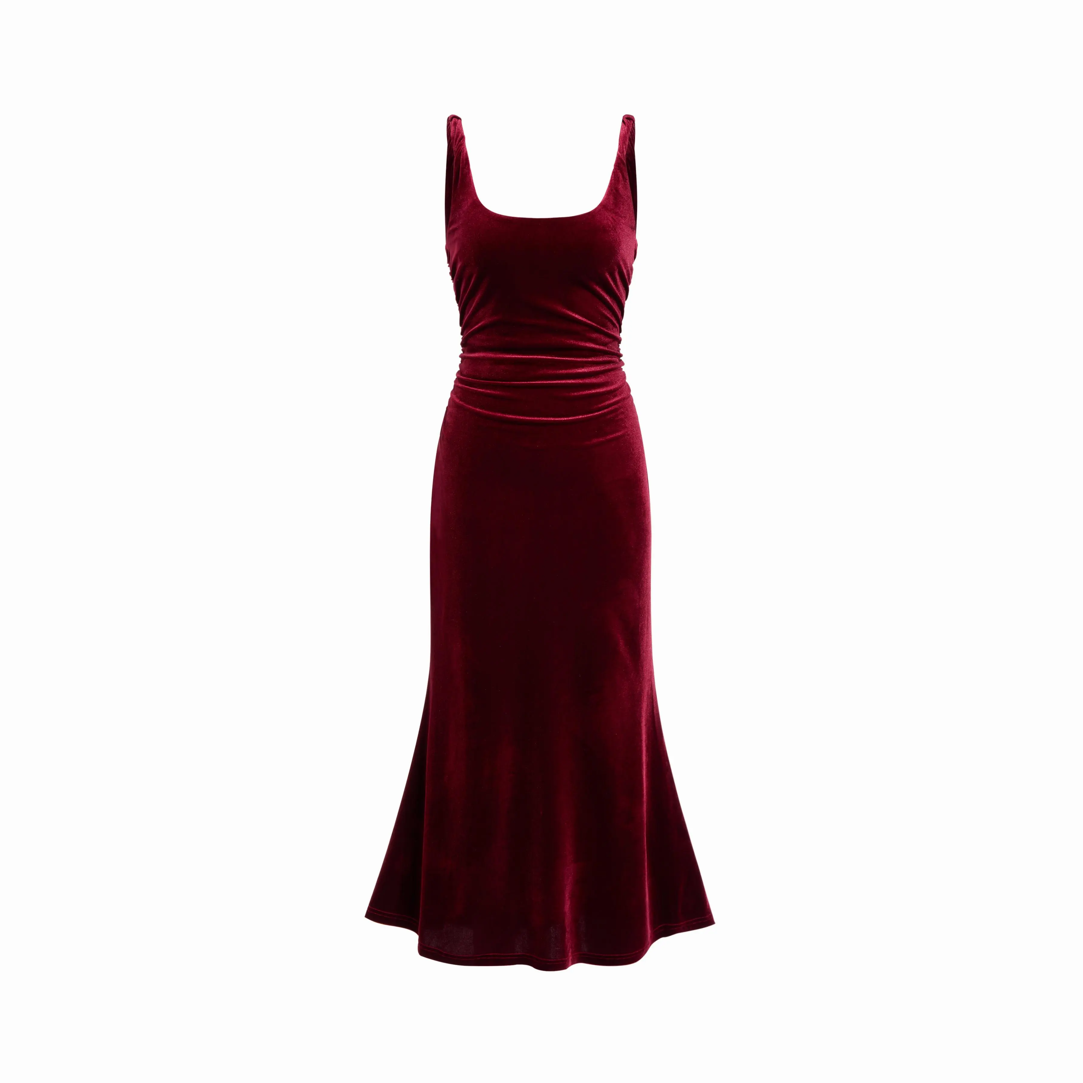 Cider Velvet Scoop Neckline Ruched Maxi Dress SwimWeek - TikTok Shop Cider Velvet Scoop Neckline Ruched Maxi Dress SwimWeek - TikTok Shop
