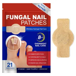 21pcs/box Fungal Nail Patches, Nail Health Care Patches, Nail Fungus Care Patches, Suitable for Solving Fungal Nails and Other Nail Problems, Nail Supplies, Daily Care Nails Kit Set