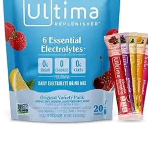 Replenisher Daily Electrolyte Drink Mix – Original Variety, 20 Stickpacks – Hydration Packets with 6 Electrolytes & Minerals – Keto Friendly,  Non- GMO & Sugar-Free Electrolyte Powder Beverage