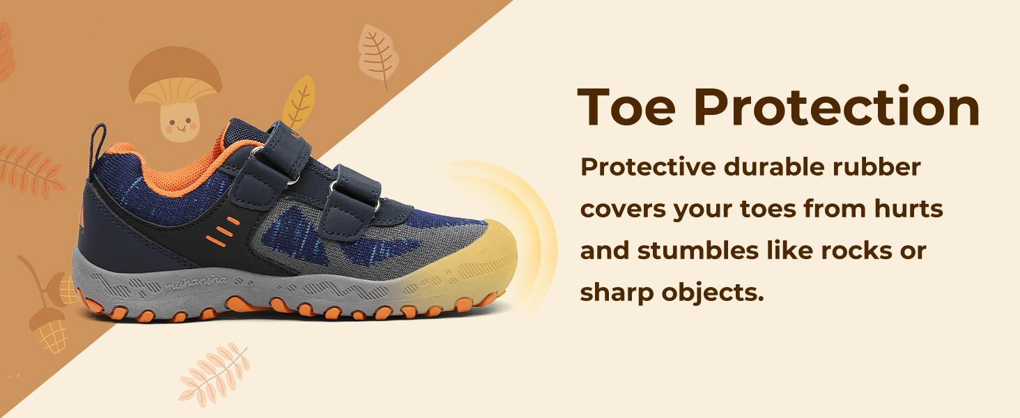 Mishansha Kids Hiking Boots Toddler Girls Boys Hiking Shoes Water-Resistant Anti-Collision Non-Slip Athletic Outdoor Trekking Boots