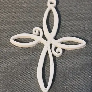 Fancy cross earrings
