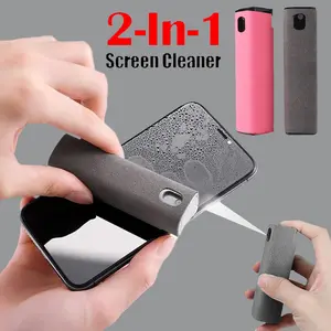 Mini Touchscreen Cleaner Spray Finger Proof Screen Cleaner for Mobile Phone Portable Computer Tablet and Car Screen Cleaner Integrated Spray And Wipe Design Two in One Spray