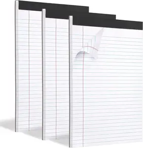 3 Pack Legal Pads Refills Note Pads, Writing Pads 8.5 x 11 Inches, Memo Pads Lined Writing Note Pads, Letter Size Legal Pad Wide Ruled Lined Pads Legal Rule for School Office（30 Sheet per Pads）