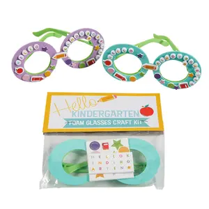5 1/2" x 2 3/4" Kindergarten Foam Glasses Craft Kit - Makes 12