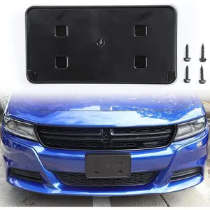 for Charger Front License Plate Frame Mounting Bracket Number Plate Holder Registration Plate Frame for 2015-2025+ Dodge Charger Exterior Accessories Black