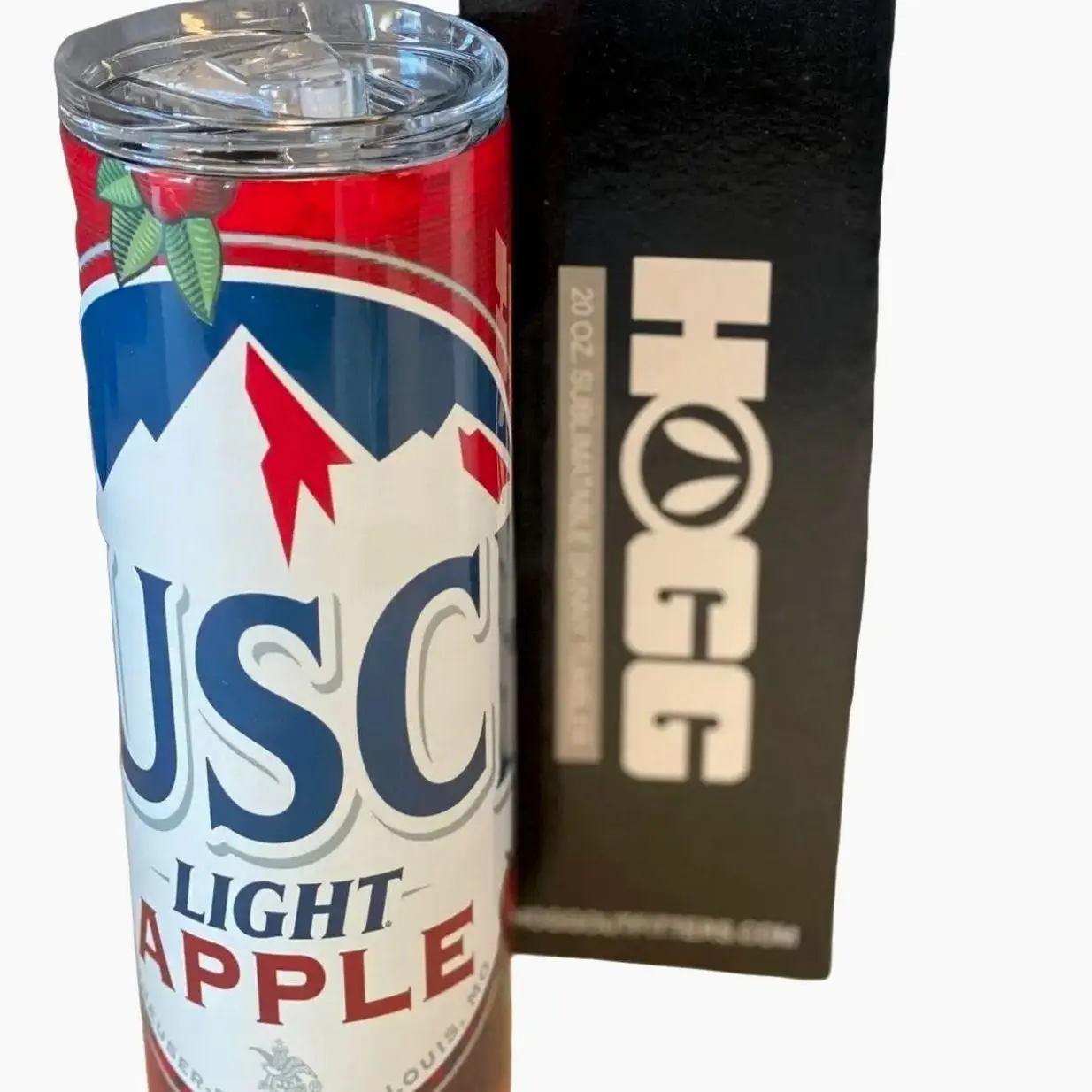 Busch Light Apple Can Replica Tumbler / Beer Can Tumbler / Beer Drinkers Gift / Apple Beer / Busch Beer Can