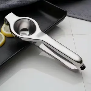 Stainless Steel Manual Juicer for Kitchen Orange Lemon Vegetable Slicing with Ergonomic Long Lever Design Kitchen Gadgets Fruit Utensils for Commercial Use Kitchenware Lime