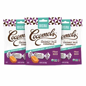 Cocomels Coconut Milk Caramels, Original Flavor, Individually Wrapped Boiled Candy, 3.5oz (Pack of 3)