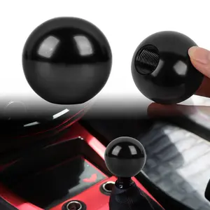 BRAND NEW  Aluminum Black Round Ball Manual Gear Stick Shift Knob Shifter m8 m10 m12