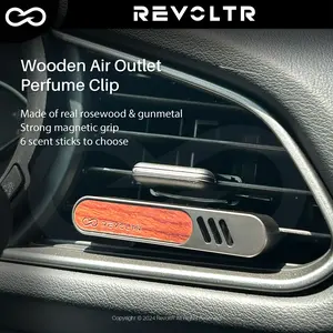 Wooden Car Air Outlet Perfume Clip, 6 Zen Scents Vent Clip Diffuser, Long-lasting Multiple Fragrances For 45 Days, Waterless Portable Car Dispenser, Car Aromatherapy Perfume, Car Scented Freshener Interior Decoration Cute Accessories