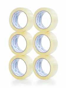 Clear Packing Tape - 6 Rolls of Durable Adhesive Tape for Secure Sealing and Packaging Needs