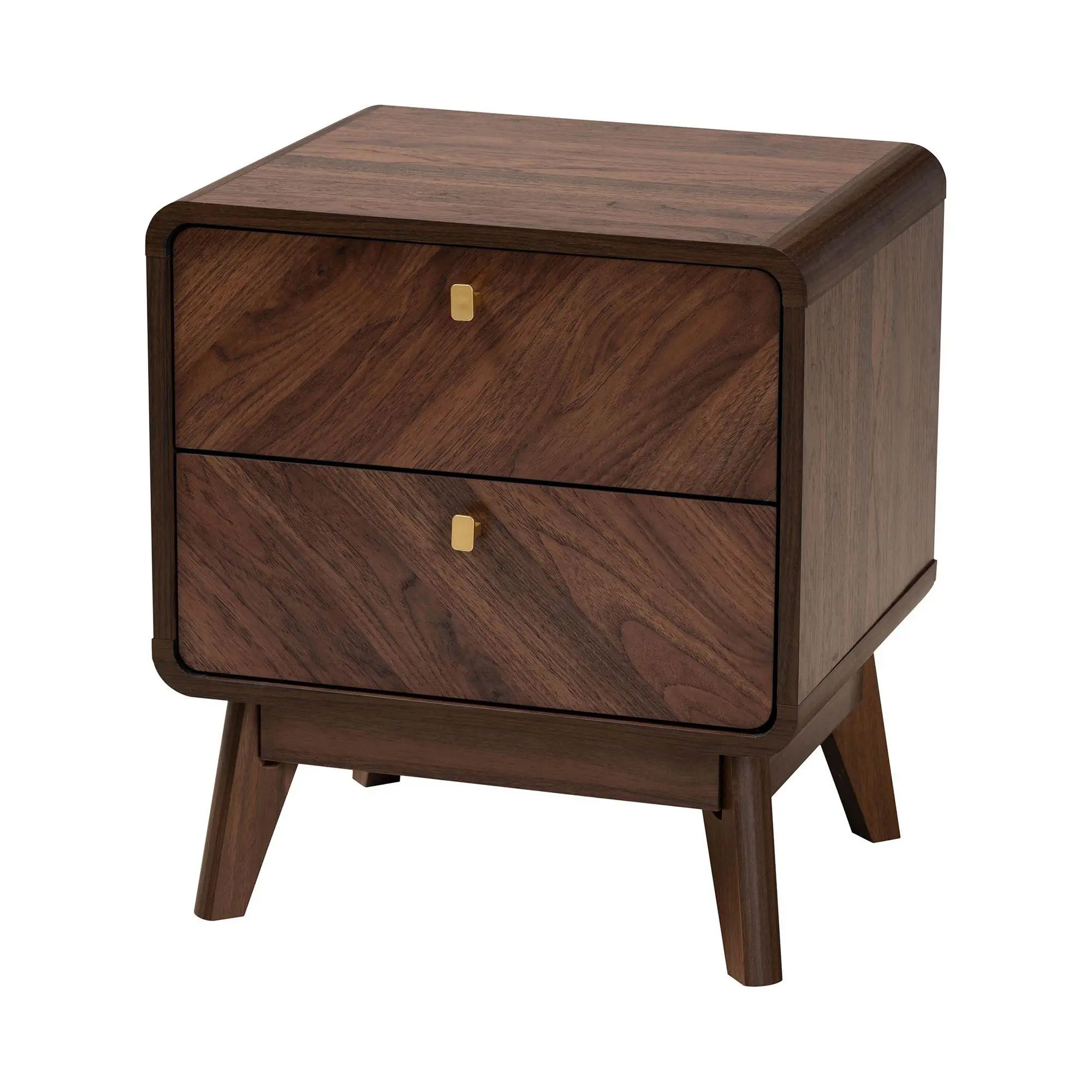 Baxton Studio Markell Walnut Brown Wood Nightstand Baxton Studio Markell Walnut Brown Wood Nightstand