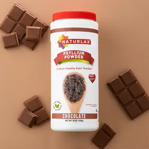 Chocolate Flavored Psyllium Husk Fiber Powder, Sugar-Free