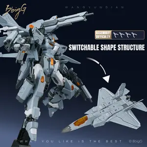 J-35 Transformable Switchable Shape Fighter Jet Mecha Model Kit with Display Base, 8.27 Inch Sci-Fi Action Figure, High Detail Premium Alloy Structure Alloy Joint Robot, Desktop Collection