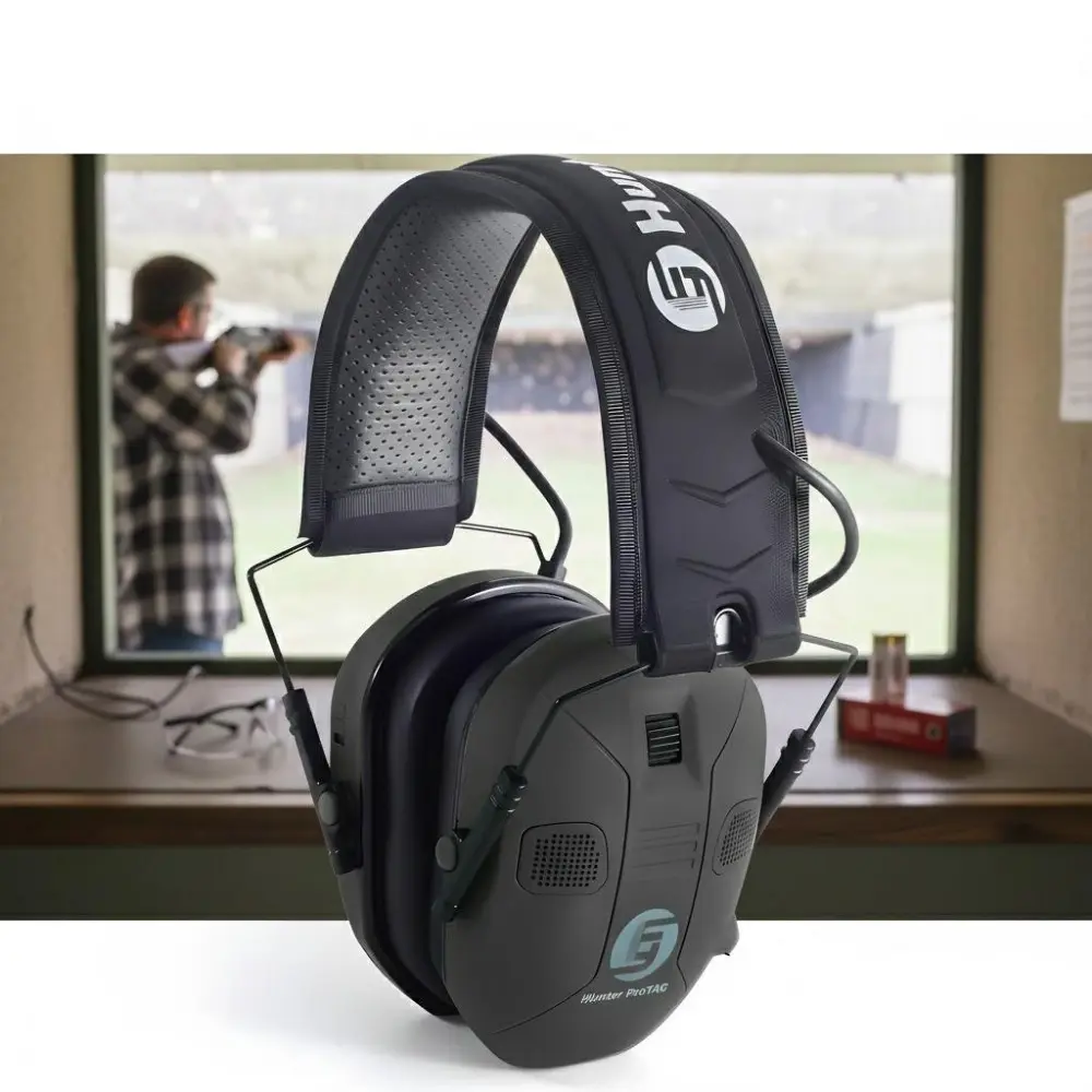 Professional ANC Tactical Headset: Noise-Canceling for Shooting, Hunting, Industrial Work & Outdoor Use. Sweatproof, Durable, Adjustable Headband, Memory Foam Earpads for Long-lasting Comfort. Hearing Protection for Travel & Work.