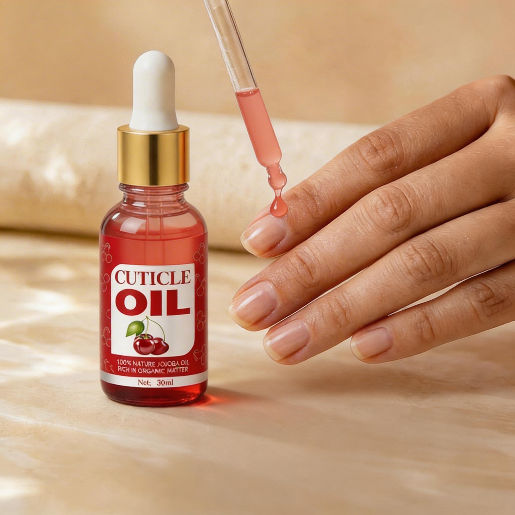 Nail Cuticle Oil & Strengthener Serum, Nourishes Dry Cuticles, Repairs Brittle & Peeling Nails, Moisturizes Nail Edges, Promotes Healthy Nail Growth, Non-Greasy Vegan Nail Care