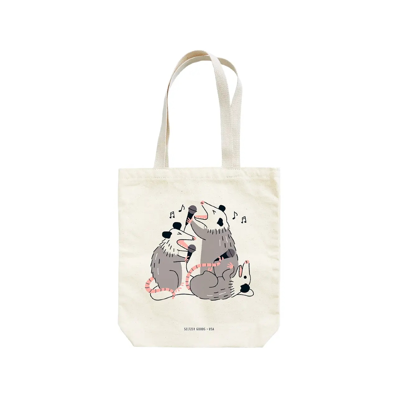 Opossum Karaoke Tote Bag