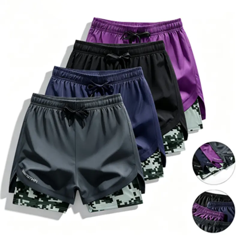Men’s Quick-Dry Lightweight Breathable Beach Swim Shorts - Elastic Drawstring Waist Adapts to Your Fit, Pockets, Towel Hook, for Casual Wear & Workouts, Summer Essential Sports Shorts