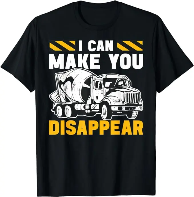 Funny Construction Work Shirts, Concrete Finisher Funny Concrete Construction Work T-Shirt Menswear Casual Cotton Top Basic