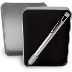 Knife Sharpener Rod with Box, Portable Retractable Diamond Knife Sharpening Steel Rod with Box, Professional Multipurpose Sharpening Stone Pen Type Diamond Knife Sharpener Stick with Box Kitchen Blade Lightweight