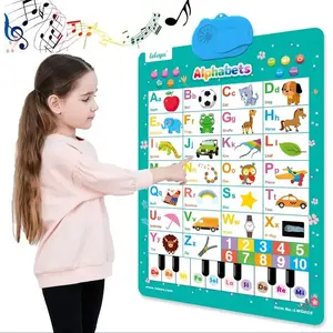 Educational Interactive Alphabet & Number Children Learning Poster, Speaking Abc & 123 Music Poster, Early Education Development Tool, Visual Learning Tools