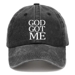 "GOD GOT ME" Vintage Washed Dad Hat | Faith-Inspired Streetwear Cap