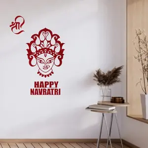 Sacred Glitter Navratri Sign | Vibrant EVA Foam Cutout for Puja, Festive Home Decor | Cherish Your Traditions | Indoor & Outdoor Use