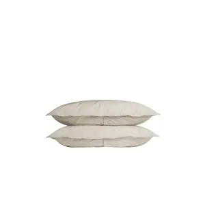 Parachute Percale Sham Set in Bone