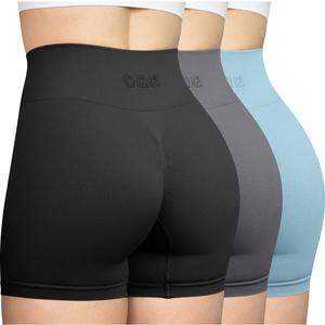 OQQ Women's 3 Piece Workout Shorts Seamless High Waist Butt Liftings Exercise Athletic Fitness Activewear,summerwins