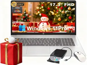 HP Laptop 17.3” FHD+Ryzen 5 7430U + Up to 64GB/2TB SSD! Student/Office Laptop +$199 Accessory Bundle