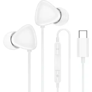 Wired Headphones for  17e Earbuds with Microphone Headset for  17 Pro Max 17 Air 16e 16 Plus 16 Pro Max 15,Type C Earphones USB C Ear Buds Audifonos Earpieces for  S26 A17 A36 S25FE