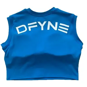 DFYNE 2026 New Sleeveless Top with Chest Pads, Elastic, Breathable, Comfortable, Suitable for Sports, Yoga, Fitness, and Casual Wear
