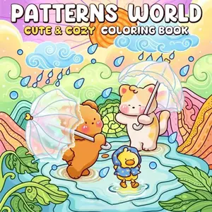 Hand-Drawn Coloring Book for Adults & Teens, Stress Relief Design, Thick Non-Sheer Pages, Safe & Eco-Friendly, Perfect Gift