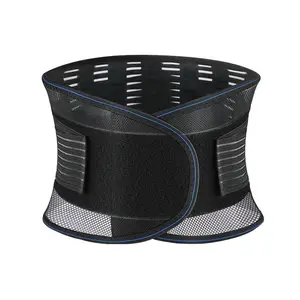 New Breathable Mesh Waist Support Belt, Weight Lifting Belt, Gym Belt, Steel Plate Reinforced, Elastic Compression Waist Trainer for Men and Women, Sports and Fitness