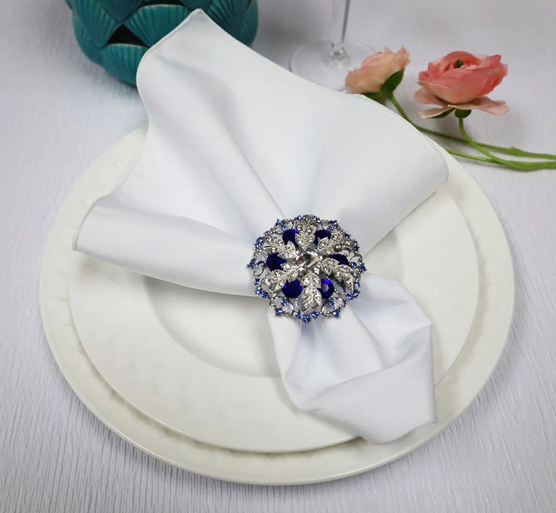 17"x17" Polyester Napkins - White (10pcs/pk)