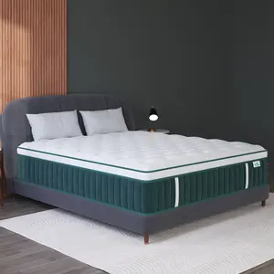 Mattress 12/14 Inch Gel Memory Foam Mattress Hybrid Pocket Spring Twin Queen King Bed Mattress In A Box, Euro Top Medium Firm For Back & Lumbar Support, Individual Pocket Spring Bed For Motion Isolation & Fiberglass Free